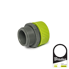 Адаптер із зовнішньою різьбою 3/4" та муфтою 
під шланг 1/2" LIME LINE, LE-4116