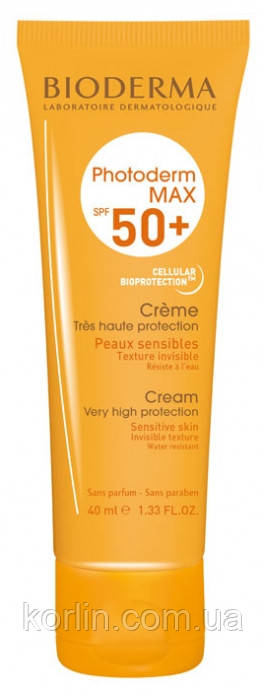 Bioderma Photoderm MAX SPF 50+ Cream Солнцезащитный Крем для Лица Биодерма Фотодерм МАХ Крем ФРАНЦИЯ