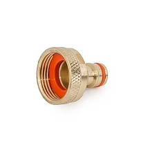 Адаптер латунний на кран із внутрішньою 
різьбою 1", BRASS, BR-2197