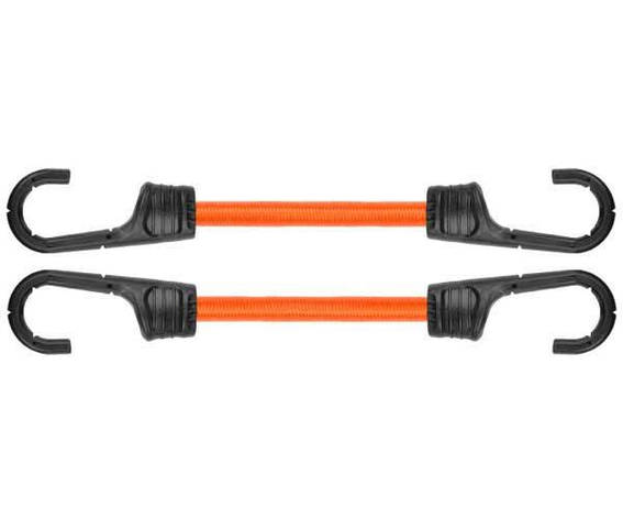 Шнур еластичний гумовий 80см х 2шт. з металевими
гачками PVC BUNGEE CORD HOOK, BCH2-08080OR-B, фото 1