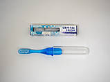 Зубна щітка Crystal Fresh портативна, синя, фото 3