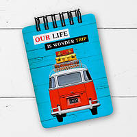 Блокнот на пружине Baby, A7 Our life is wonder trip