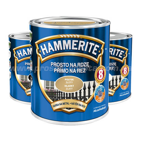 Глянсова фарба по металу Hammerite