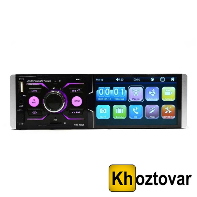 Автомагнітола Pioneer 4063T CRB Bluetooth ⁇ Екран 4,1"