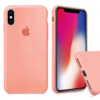 Чохол Silicone FULL case для IPhone X/Xs Peach персиковий