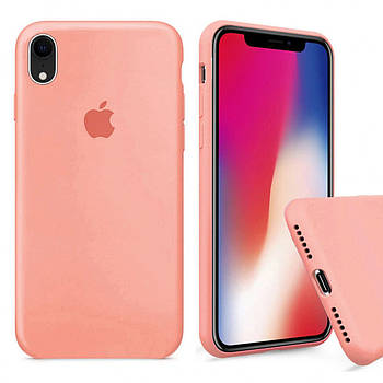 Чохол Silicone FULL case для IPhone Xr Peach жовтогарячий
