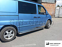 Пороги боковые труба с листом Mercedes-Benz Vito (96-03) D42