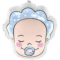 1622 Фольговані кулі великі фігури немовля хлопчик 40*45см  PartyDeco уп