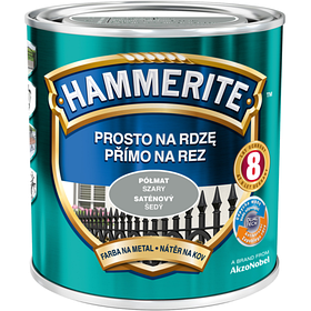 Емаль — фарба напівматова Hammerite, Сірий, 0.7 л