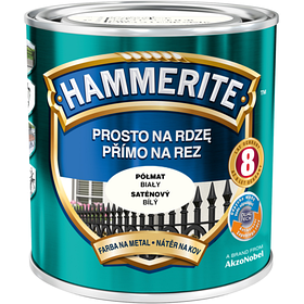 Емаль — фарба напівматова Hammerite, Білий, 2.5 л