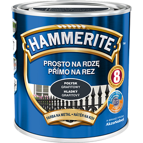 Емаль — фарба глянсова Hammerite, Графітовий, 2.5 л