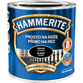 Емаль — фарба глянсова Hammerite, Чорний, 0.7 л