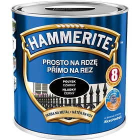 Емаль — фарба глянсова Hammerite, Чорний, 2.5 л