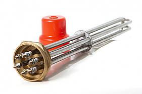 Блок тенів 6000Вт кріплення гайка латунна 2" L=320mm (Економ, Стандарт)