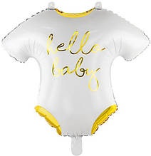 Фольговані кулі великі фігури упаковка бодік hello baby51 * 45см