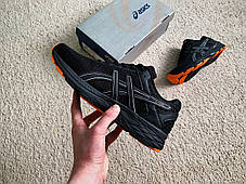 Чоловічі спортивні кросівки Asics GT-1000 чорний помаранчевий, фото 4