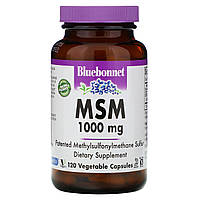 МСМ, Bluebonnet Nutrition, 1000 мг, 120 кап.