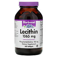 Лецитин, Lecithin, Bluebonnet Nutrition, 1365 мг, 180 капсул