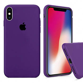 Чохол Silicone FULL case для IPhone X/Xs Purple фіолетовий