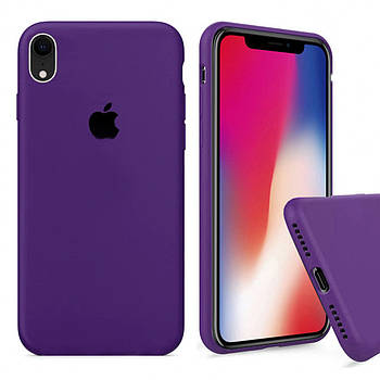 Чохол Silicone FULL case для IPhone Xr Purple фіолетовий