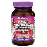 Екстракт граната, Pomegranate Whole Fruit Extract, Bluebonnet Nutrition, 60 кап.