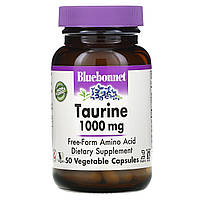 Таурин, Bluebonnet Nutrition, 1000 мг, 50 капсул