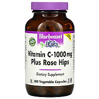 Витамин С (аскорбиновая кислота), Vitamin C-1000, Bluebonnet Nutrition, 180