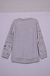 Л-137 Світшот, худі, светр для дівчинки розмір 128 сірий, фото 2