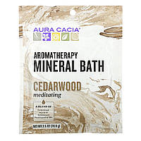 Соли для ванн (кедровое дерево), Mineral Bath, Aura Cacia, 70,9 г