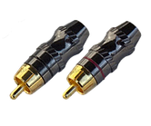 Штекер RCA silver-gold, діам.- 6,5 мм, корпус метал