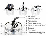 Каструля скороварка Home Perfect 7 л з нержавіючої сталі, фото 7