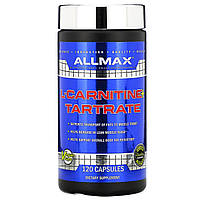 L-Карнитин+ Тартрат, L-Carnitine+ Tartrate, ALLMAX Nutrition, 735 мг., 120 капсул