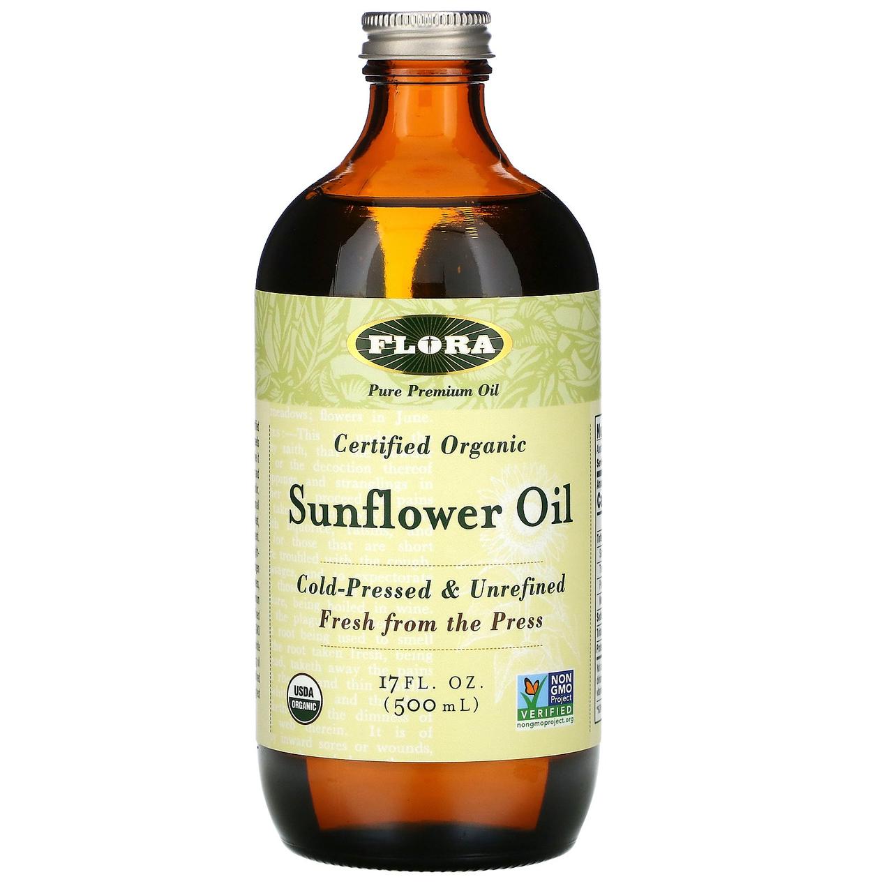 Соняшникова олія (Sunflower Oil), Flora, 500 мл