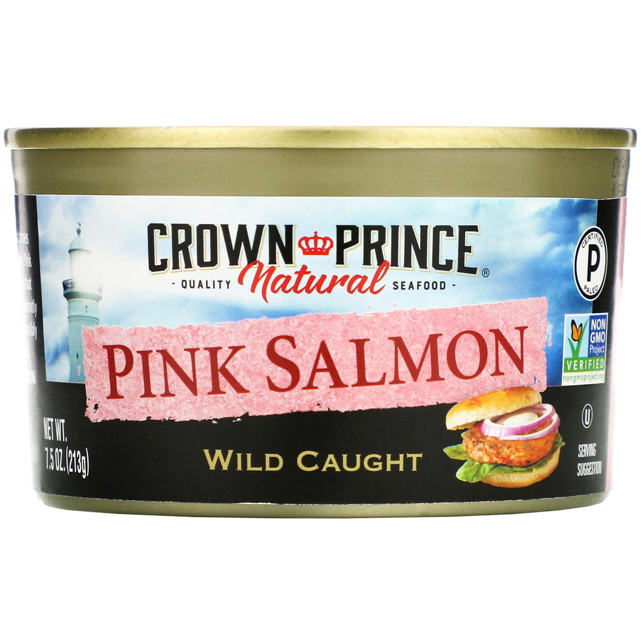 Crown Prince Natural, Рожевий лосось з Аляски, 7,5 унції (213 р)