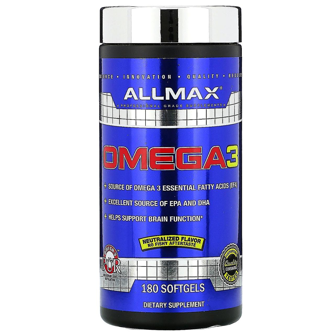 ALLMAX Nutrition, Omega 3, 180 Softgels