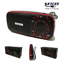 Радіоприймач, портативна колонка ТО-205 (MicroSD/USB/FM/LCD), фото 3