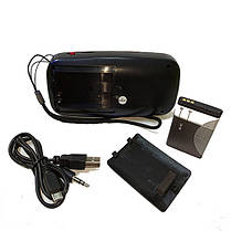 Радіоприймач, портативна колонка ТО-205 (MicroSD/USB/FM/LCD), фото 5