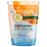 GrabGreen, Пакетики з миючим засобом для автоматичних посудомийних машин, з запахом мандарина і лимонної