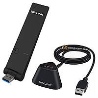 Адаптер USB WiFi Wavlink AC1300 (802.11ac 1300M USB 3.0 dock) black