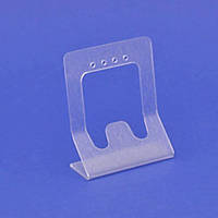 Підставка 6х7 см акрилова матова під кільце та 2 пари сережок