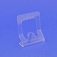 Підставка 7х6 см акрилова прозора під кільце та 2 пари сережок