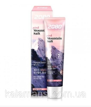 Зубна паста з рожевою гімалайською сіллю Dental Clinic 2080 Pure Pink Mountain Salt Toothpaste Mild Mint 120 г
