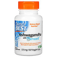Ашваганда, Doctors Best, 125 мг, 60 капсул