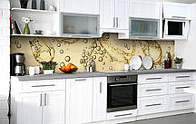 Кухонний фартух Шампанське Бульбашки плівка скіналі ПВХ 60х200 см Напої Бежевий