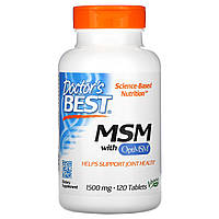 МСМ в капсулах, MSM 1500 мг, A. D. P., 120 таблеток, Doctors Best