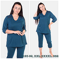 Комплект женской домашней одежды: (футболка 3/4рукав + штаны), N.EL, (размер 3XL)