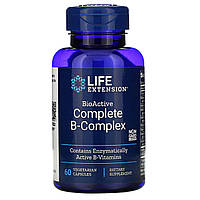 Life Extension, BioActive Complete B-Complex, 60 капсул вегетаріанських