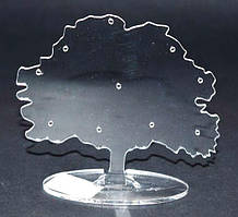 Підставка BJ-63 під сережки, прозорий акрил