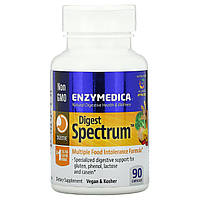 Пищеварительные ферменты, Digest Spectrum, Enzymedica, 90 капсул