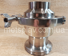 Клапан зворотний нержавіючий Ду 25 різьба/зварювання AISI 304